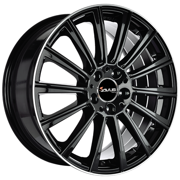 AVUS Racing AC-M07 - Black Polished Lip 8,00x19 5x112,00 ET43,00