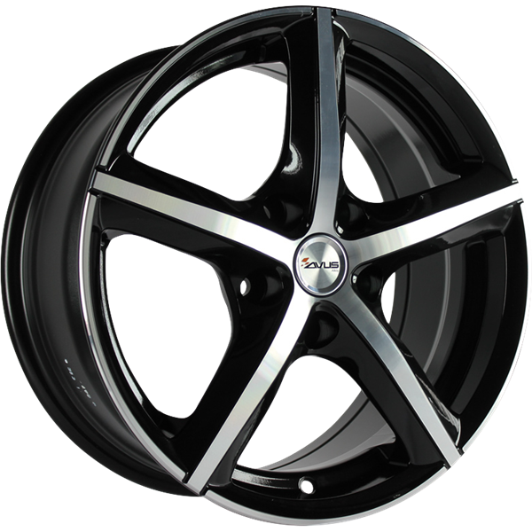 AVUS Racing AF8 - Black polished 5,00x14 4x108,00 ET35,00