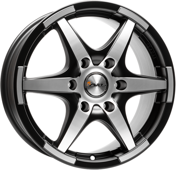 AVUS Racing GRIZZLY - Matt Black polished 6,00x15 5x118,00 ET60,00