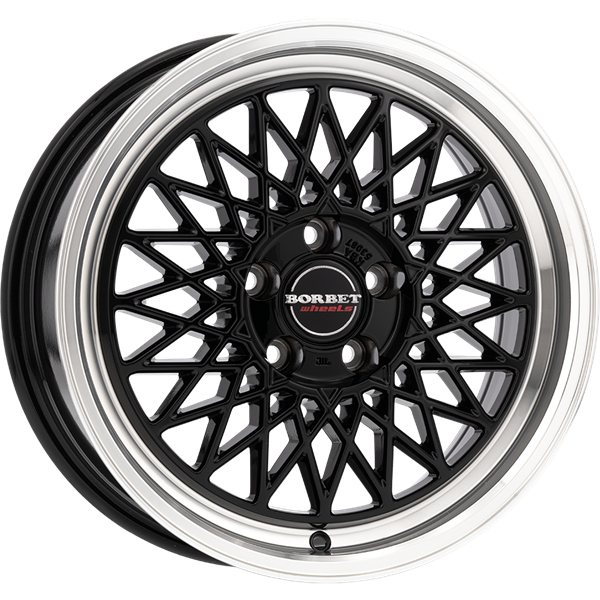 Borbet B black rim polished 8,00x17 5x112,00 ET30,00