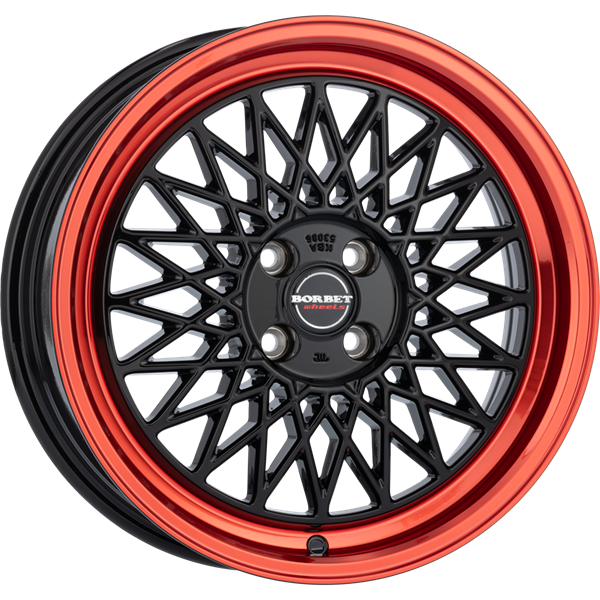 Borbet B black rim red 8,00x17 5x112,00 ET35,00