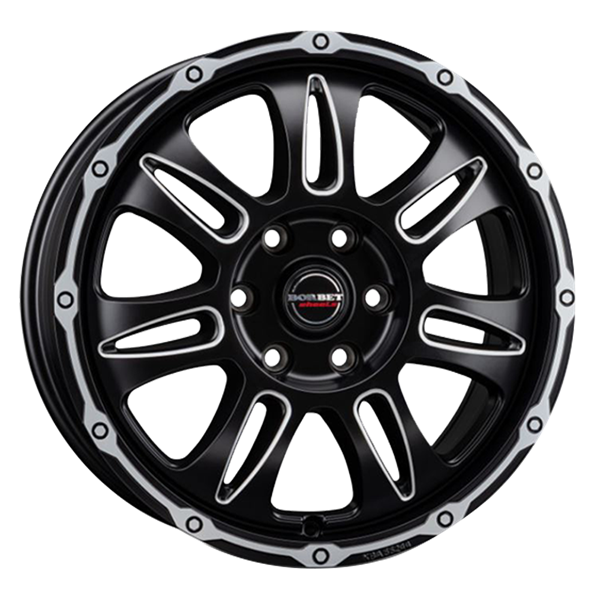 Borbet CW8 black rim window polished matt 8,00x18 5x130,00 ET45,00