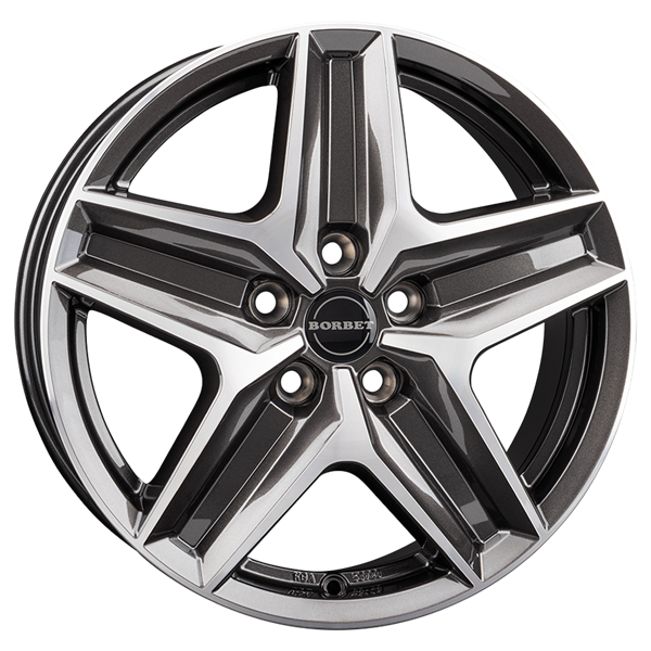 Borbet CWZ anthracite polished 7,50x18 5x120,00 ET53,00