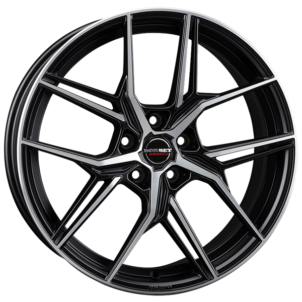Borbet QX black polished matt 8,00x19 5x112,00 ET44,00