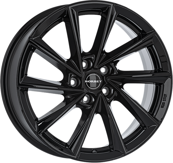 Borbet VTX black glossy 8,00x18 5x114,30 ET48,00