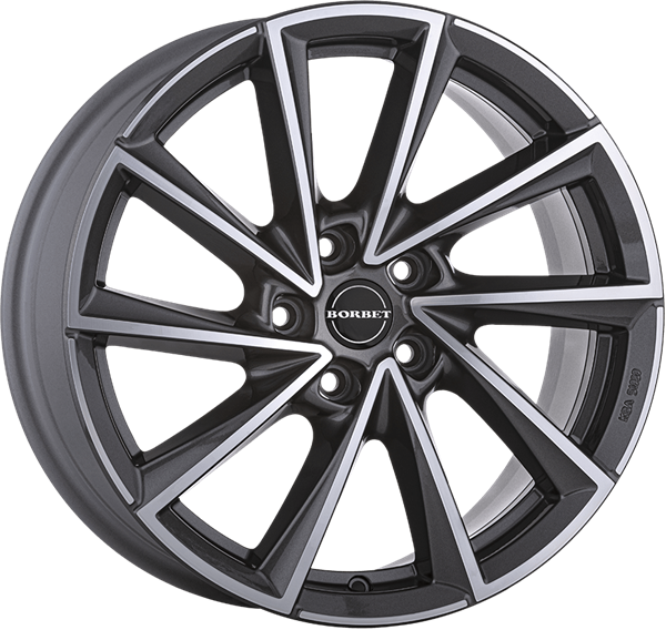 Borbet VTX graphite polished 8,00x18 5x108,00 ET45,00