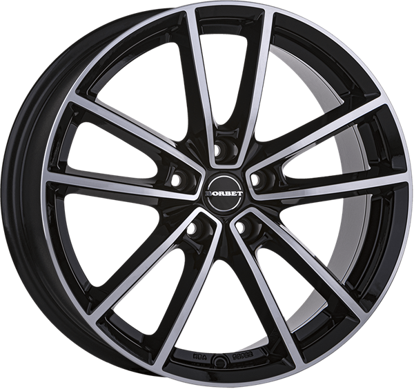 Borbet W black polished 8,00x20 5x114,30 ET45,00