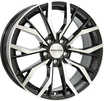 MONACO WHEELS Grand Prix 5 Black Polished 8,00x18 5x120,00 ET35,00
