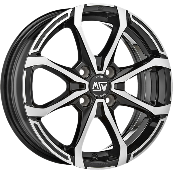 MSW X4 Black Polished 5,50x14 4x108,00 ET24,00