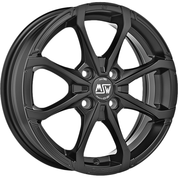 MSW X4 Matt Black 6,00x16 4x100,00 ET40,00