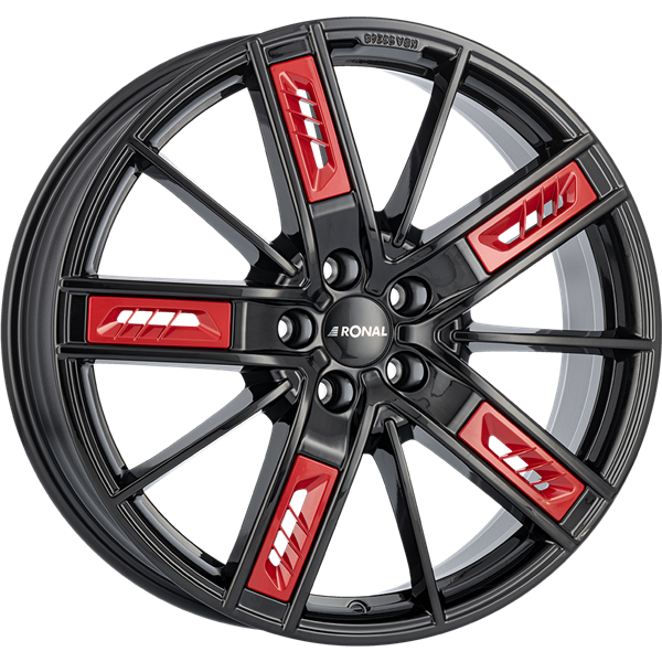 Ronal R67 Jetblack Red 8,00x19 5x112,00 ET35,00
