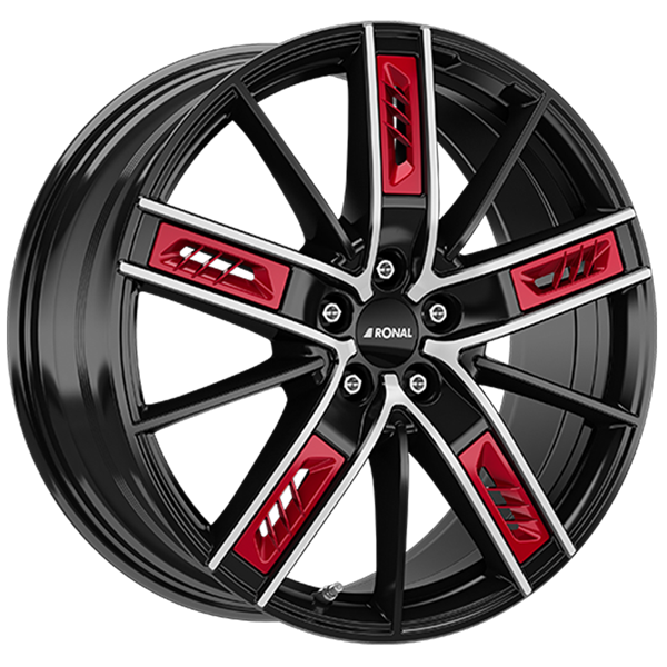Ronal R67 Jetblack Red Diamond 8,00x19 5x108,00 ET45,00