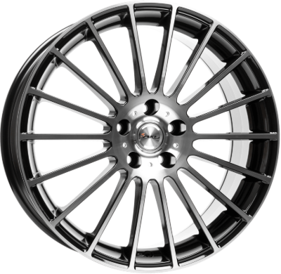 AVUS Racing AC-M03 - Black polished 5,50x14 4x98,00 ET30,00