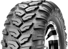 Gros plan de la bande de roulement Maxxis MU07 Ceros 26x9 R12 74 N