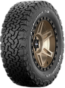 Gros plan de la bande de roulement BFGoodrich All Terrain T/A KO2 235/70 R16 104 S LT, RWL