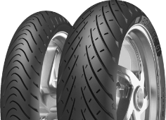 Gros plan de la bande de roulement Metzeler Roadtec 01 100/90-18 56 V Avant TL M/C