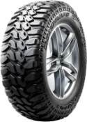 Gros plan de la bande de roulement Radar Renegade R7 M/T 295/70 R17 121/118 Q OWL, POR