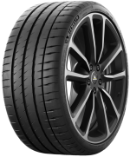 Gros plan de la bande de roulement Michelin Pilot Sport 4 S 255/30 R19 91 Y RUN ON FLAT ZP, XL