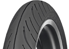 Gros plan de la bande de roulement Dunlop Elite 4 180/70 R16 77 H Arrière TL MT