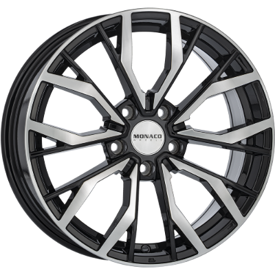 MONACO WHEELS Grand Prix 5 Black Polished 8,00x18 5x120,00 ET35,00