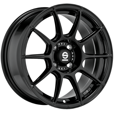 Sparco FF1 Gloss Black 7,00x17 4x100,00 ET37,00