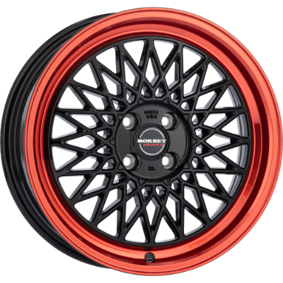 Borbet B black rim red 8,00x17 5x112,00 ET35,00