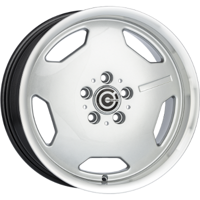 Carbonado Retro Diamond Hyper Silver Lip Polished 8,00x17 5x112,00 ET35,00