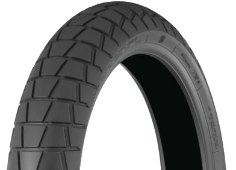 Gros plan de la bande de roulement Bridgestone Battlax Adventure Trail AT41 110/80 R19 59 V Avant TL M+S