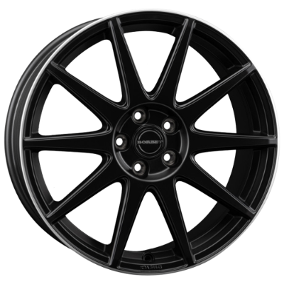 Borbet GTX black matt rim silver 8,00x19 5x112,00 ET50,00