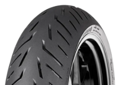 Gros plan de la bande de roulement Continental ContiRoadAttack 4 110/80 R19 59 V Avant TL