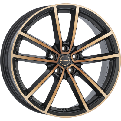 Borbet W black copper polished matt 8,00x18 5x112,00 ET48,00