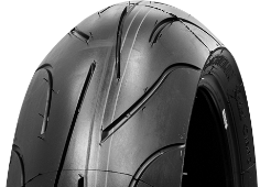 Gros plan de la bande de roulement Michelin PILOT POWER 2CT 160/60ZR17 (69 W) Arrière TL M/C