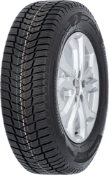 Gros plan de la bande de roulement Bridgestone Duravis All Season Evo 195/65 R16 104/102 T C, Enliten