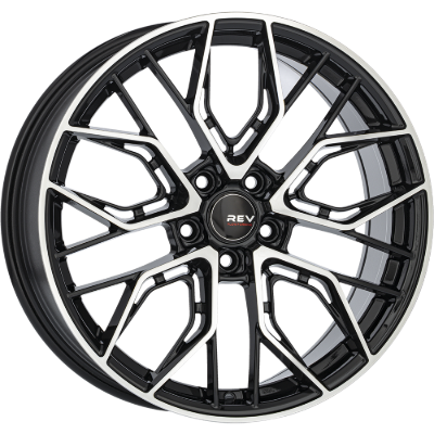 REVATIVO Qube FF Black Polished 8,00x18 5x112,00 ET35,00
