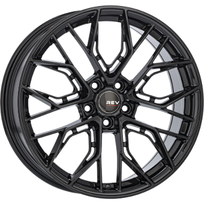 REVATIVO Qube FF Gloss Black 8,00x18 5x114,30 ET40,00