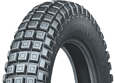 Gros plan de la bande de roulement Michelin TRIAL LIGHT 120/100 R18 68 M Arrière TL M/C