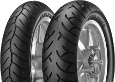 Gros plan de la bande de roulement Metzeler FeelFree 160/60 R14 65 H Arrière TL M/C