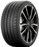 Gros plan de la bande de roulement Michelin Pilot Super Sport 275/30 R21 98 Y RUN ON FLAT ZP, XL, ZR