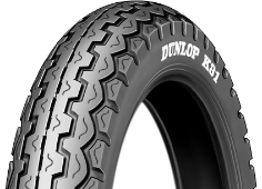 Gros plan de la bande de roulement Dunlop TT100 GP 110/80 R18 58 V Avant TL