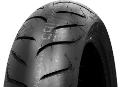 Gros plan de la bande de roulement Dunlop Sportmax RoadSmart II 200/50 R18 76 V Arrière TL M/C