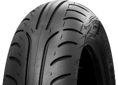 Gros plan de la bande de roulement Michelin Power Pure SC 120/70-15 56 S Avant TL M/C
