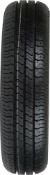 Gros plan de la bande de roulement Vee Rubber VTR313 125/80 R12 81 J