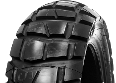 Gros plan de la bande de roulement Metzeler Karoo 3 170/60 R17 72 T Arrière TL M/C M+S